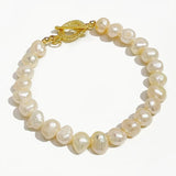 Peri'sbox Baroque Pearls Chain Bracelets Romantic Jewelry