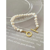 Peri'sbox Baroque Pearls Chain Bracelets Romantic Jewelry