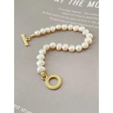 Peri'sbox Baroque Pearls Chain Bracelets Romantic Jewelry