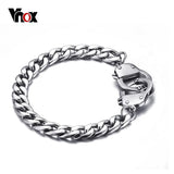 Handcuff Bracelet for Women Men Stainless Steel Chain