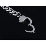 Handcuff Bracelet for Women Men Stainless Steel Chain