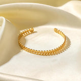 Uworld Stainless Steel Non Tarnished Bracelet Leaves Bangles