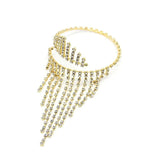 Stonefans Tassel Arm Chains for Women Rhinestone Boho Bracelet