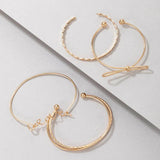 Heart Moon Bracelets for Women Charms Hollow Out Geometry Alloy Metal Bangle