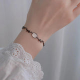 925 Silver Bracelet for Women Girls Jade Twigs Birthday Gift Jewelry