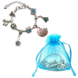 Xmas Santa Claus Charm Bracelet Women Jewelry Christmas Gift