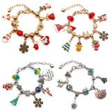 Xmas Santa Claus Charm Bracelet Women Jewelry Christmas Gift