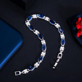 Yellow Cubic Zircon Marquise Cut Tennis Bracelet for Women