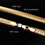 6MM Snake Chain Bracelet Unisex Chunky Cuban Link Bangle Hip-Hop Jewelry