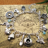Alice Teapot Silver Plated Bracelet for Girl/Boy,Party,Birthday