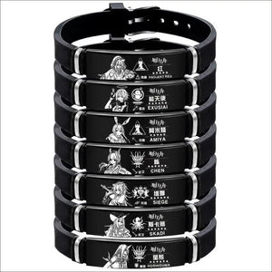 Arknights Skadi Heart Bracelet Titanium Silicone Bangle Anime Jewellery