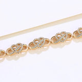 XP Jewelry Infinite Love Zircon Bracelet Plated 8.5mm Men Women