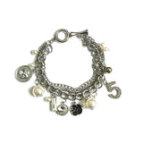 Crystal Pearl Tassel Bracelet for Women Bijoux No.5 Gift Jewelry