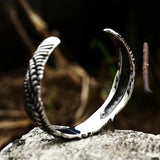 Crocodile Bracelet Titanium Steel Zircon Stones Punk Unique Jewelry