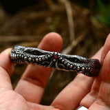 Crocodile Bracelet Titanium Steel Zircon Stones Punk Unique Jewelry