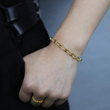 Geometric CZ Rainbow Bracelet Adjustable