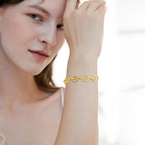 Life Tree Charms Bracelet with Stamp, Adjustable Wristband