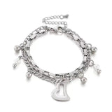 316L Stainless Steel Love Heart Bracelets For Women Party Gift