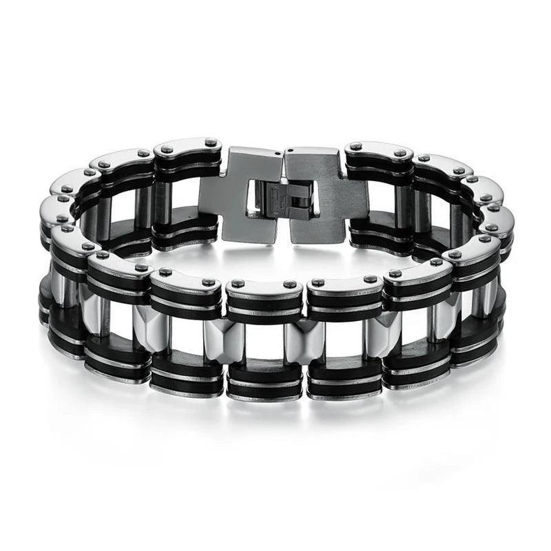 Stainless Steel Bangle Bracelet Men's Jewelry 210mm Wristband