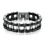 Stainless Steel Bangle Bracelet Men's Jewelry 210mm Wristband