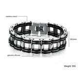 Stainless Steel Bangle Bracelet Men's Jewelry 210mm Wristband