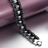 Stainless Steel Bangle Bracelet Men's Jewelry 210mm Wristband