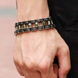 Stainless Steel Bangle Bracelet Men's Jewelry 210mm Wristband