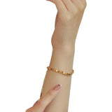 Geometric Fortune Transfer Bracelet Titanium Steel 18K Plated