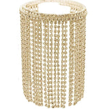 Stonefans Crystal Arm Chain Tassel Bangle