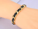 Bohemia Stainless Steel Leather Bracelet B21063