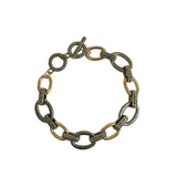 Vintage Bohemia Rhodium and Mixted T bar Bracelet