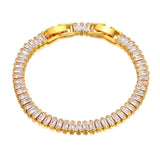 6mm CZ Crystal Charm Bracelet Stainless Steel Bohemia Beach JB22011