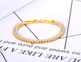 6mm CZ Crystal Charm Bracelet Stainless Steel Bohemia Beach JB22011