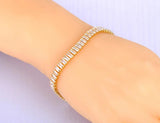 6mm CZ Crystal Charm Bracelet Stainless Steel Bohemia Beach JB22011