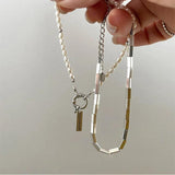 French Retro Metal Square Beads Bracelet for Women