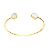 Women's Enamel Stainless Steel Open Bracelet Wedding Bangle