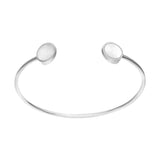 Women's Enamel Stainless Steel Open Bracelet Wedding Bangle