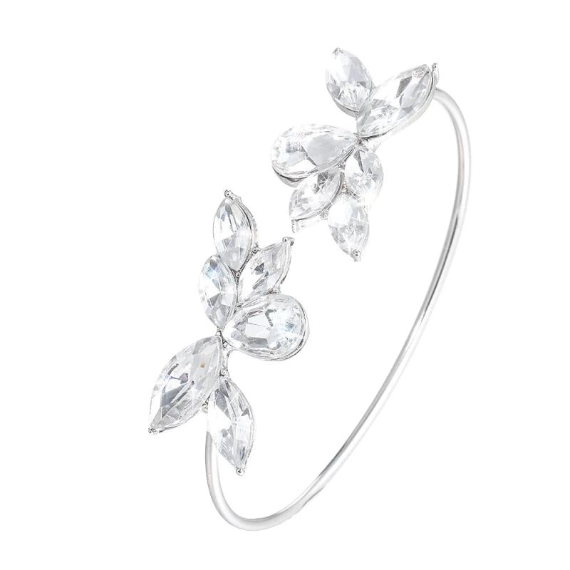Flower Shape Bracelet Women Wedding Party Charming Jewelry Gift