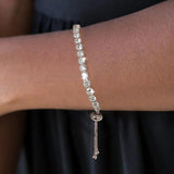 Adjustable Tennis Bracelet 4mm Zirconia Rose Jewelry
