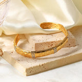 Uworld Star Bracelet 18k Plated CZ Embossed Jewel