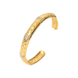 Uworld Star Bracelet 18k Plated CZ Embossed Jewel