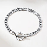 Men's Cuban Chain Bracelet Stainless Steel Never Fade Love Jewelry