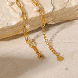 Pearl Cross Chain Double Bracelet European American Style