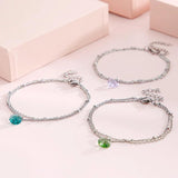 Silver Stainless Steel Round Chain Bracelets Gift