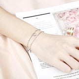 Silver Stainless Steel Round Chain Bracelets Gift