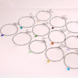 Silver Stainless Steel Round Chain Bracelets Gift