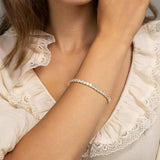 Multicolor Rhinestone Bracelet 2.5mm Tennis Chain Wedding Jewelry