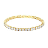 Multicolor Rhinestone Bracelet 2.5mm Tennis Chain Wedding Jewelry