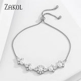 Zircon Pearl Adjustable Bracelets for Women BP5085