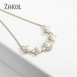 Zircon Pearl Adjustable Bracelets for Women BP5085